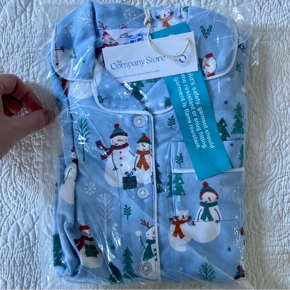 NWT The Company Store Flannel Pajamas Size 2t